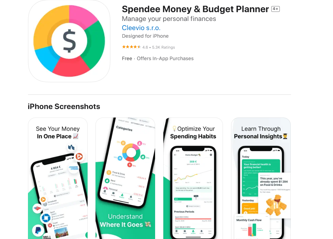 6、Spendee Money & Budget Planner