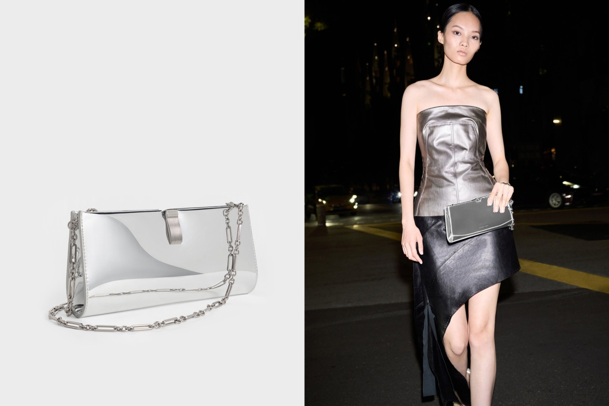 小CK圣诞系列包包 #6：Wisteria 金属感手拿包