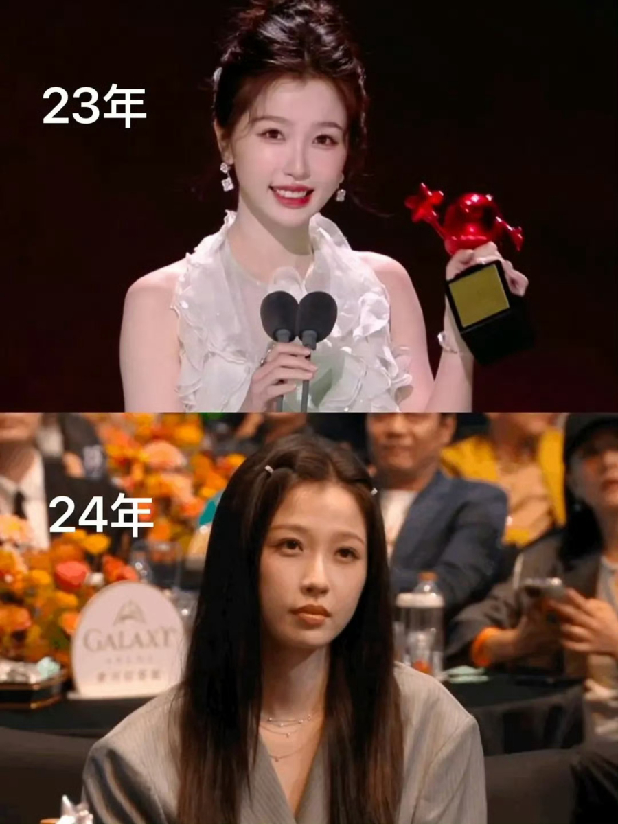 虞书欣去年和今年的对比