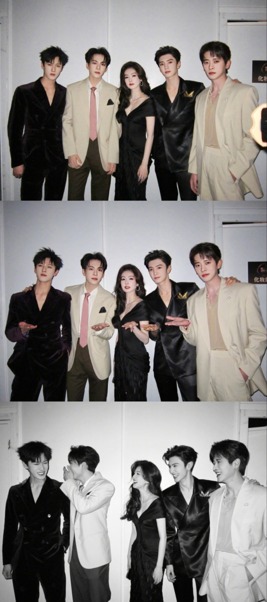 白鹿和陈哲远、曾舜晞、李昀锐、丞磊