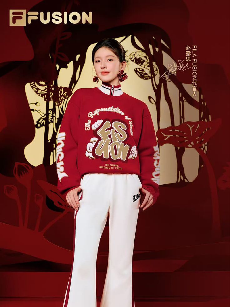 配色技巧 2.  红色搭配白色