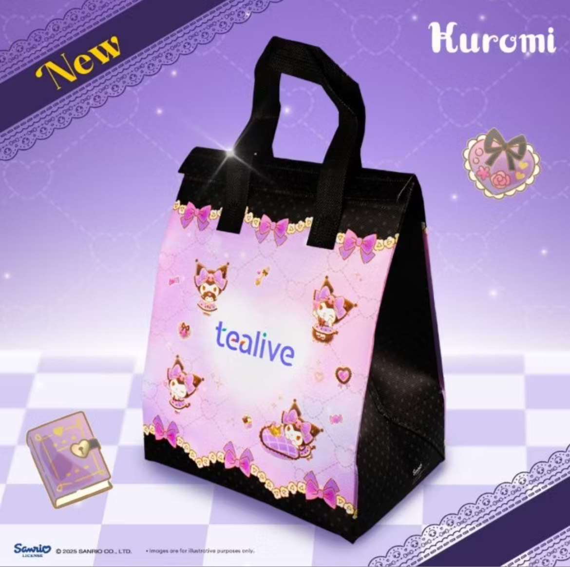 Tealive x Kuromi 限定保冷袋
