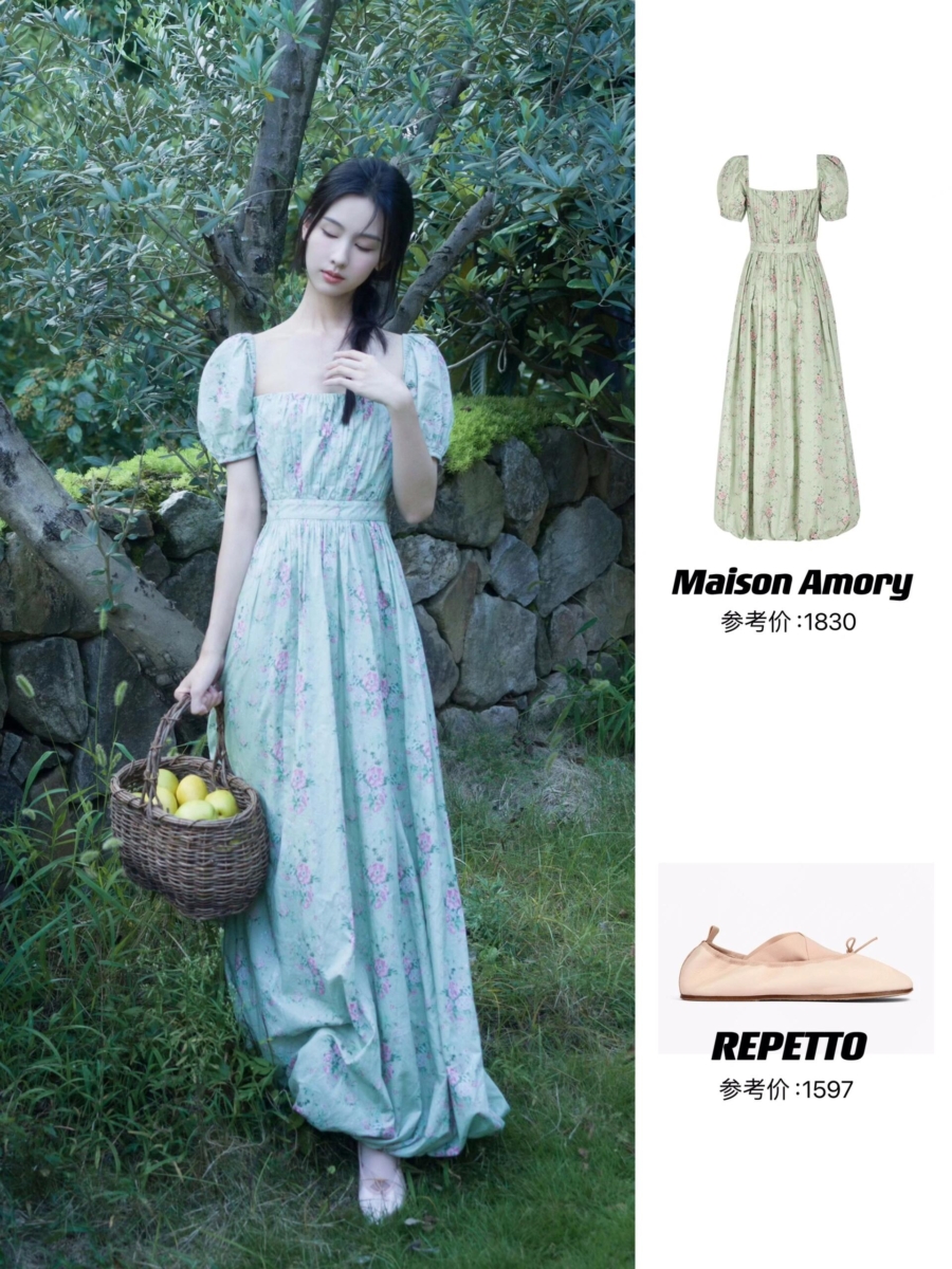 陈都灵森系穿搭五