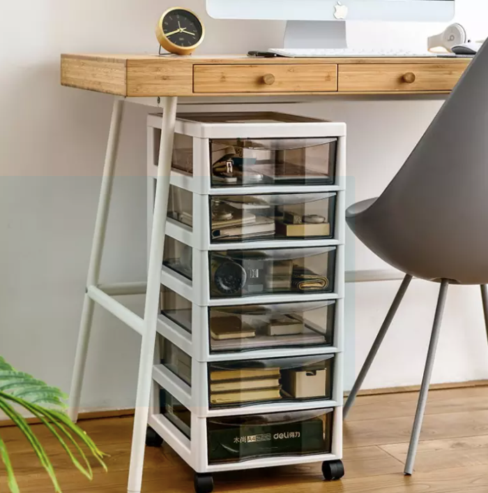 8、抽屉式收纳推车