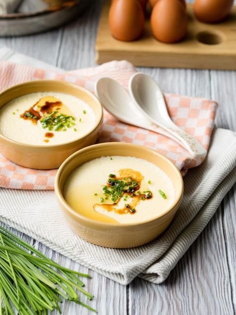 3. 鸡蛋羹 (Steamed Egg Custard - 咸味,无糖版)