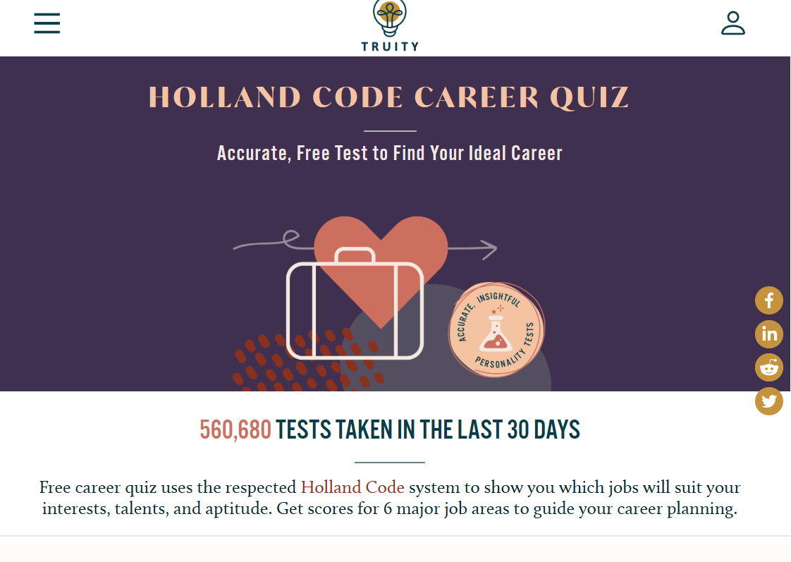 Truity Career Personality Profiler