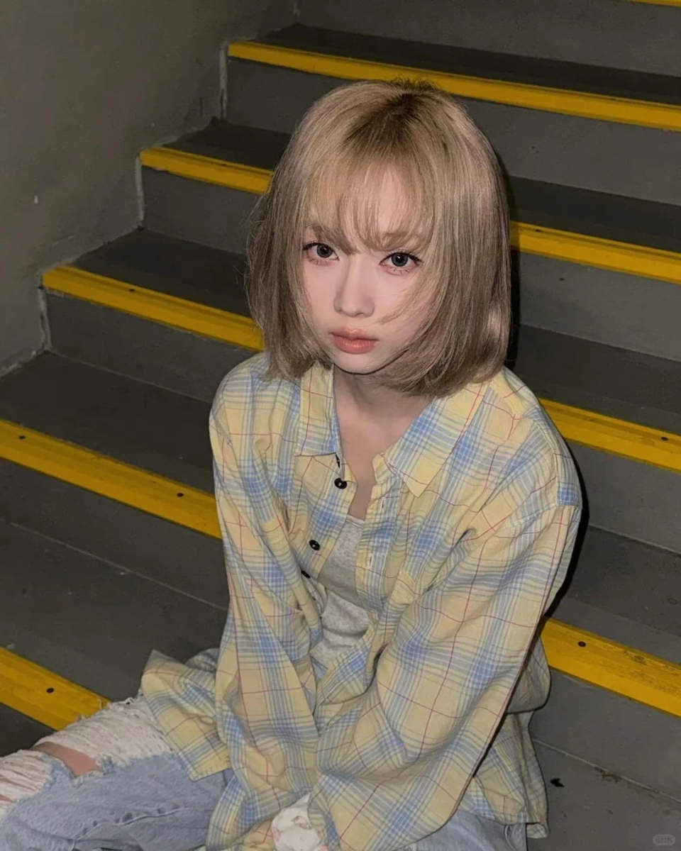 蓬松内扣波波头