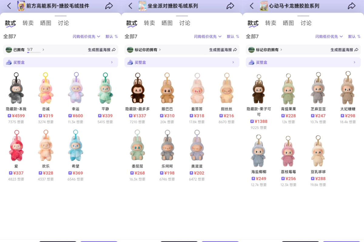 Labubu 3.0二手市场价暴涨