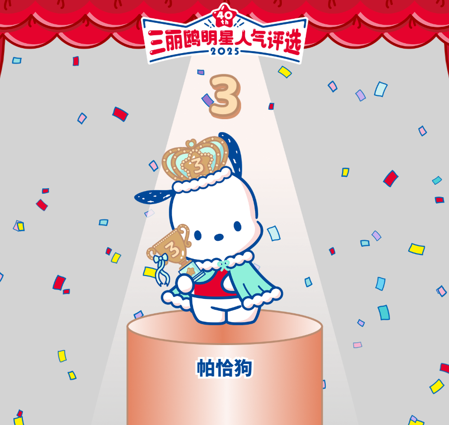 第三名：帕恰狗（ポチャッコ / POCHACCO）