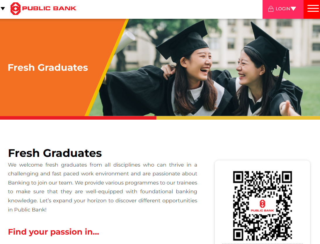 Public Bank Management Trainee