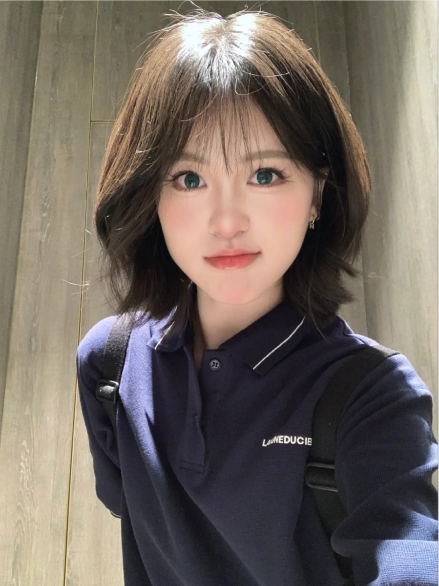 温柔蓬松狼尾短发