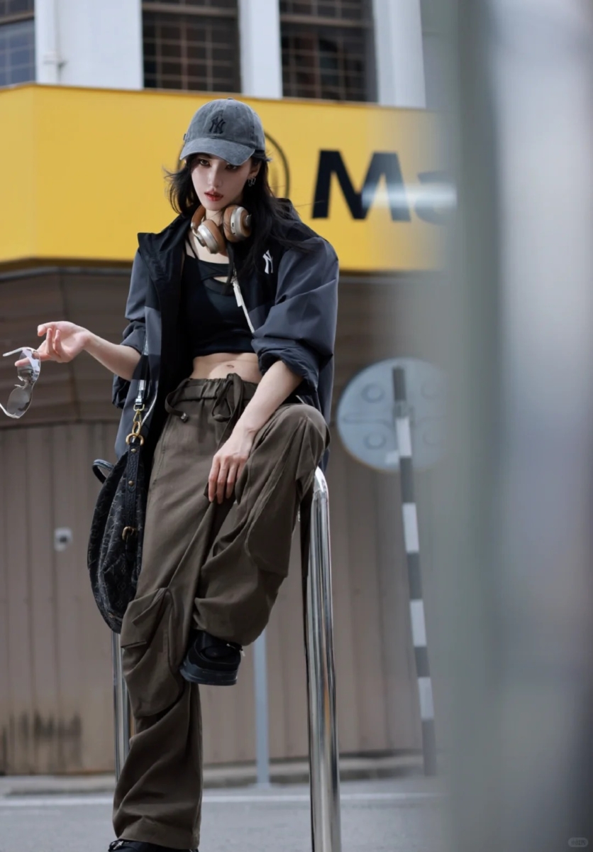 中性风穿搭 Tips #4：短上衣+工装下装