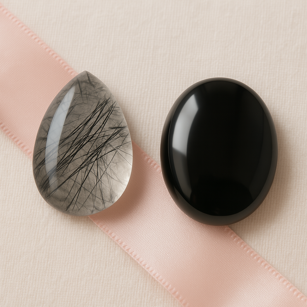 黑发晶和黑曜石可以一起戴,搭配得当,效果更强大!