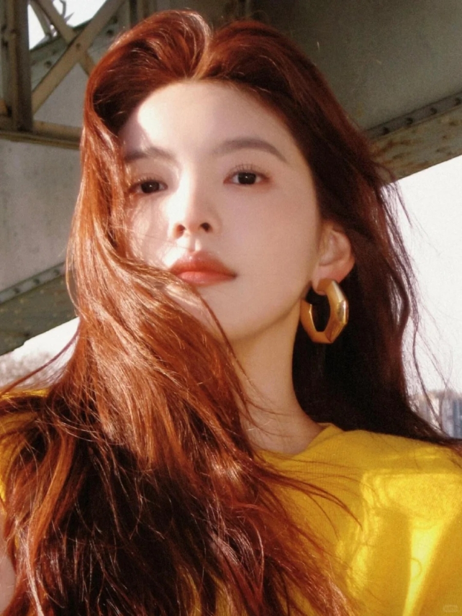 2025 夏季发色推荐:8. 落日橘棕