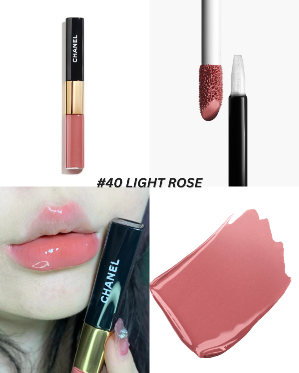 香奈儿双头唇釉 #40（Light Rose）