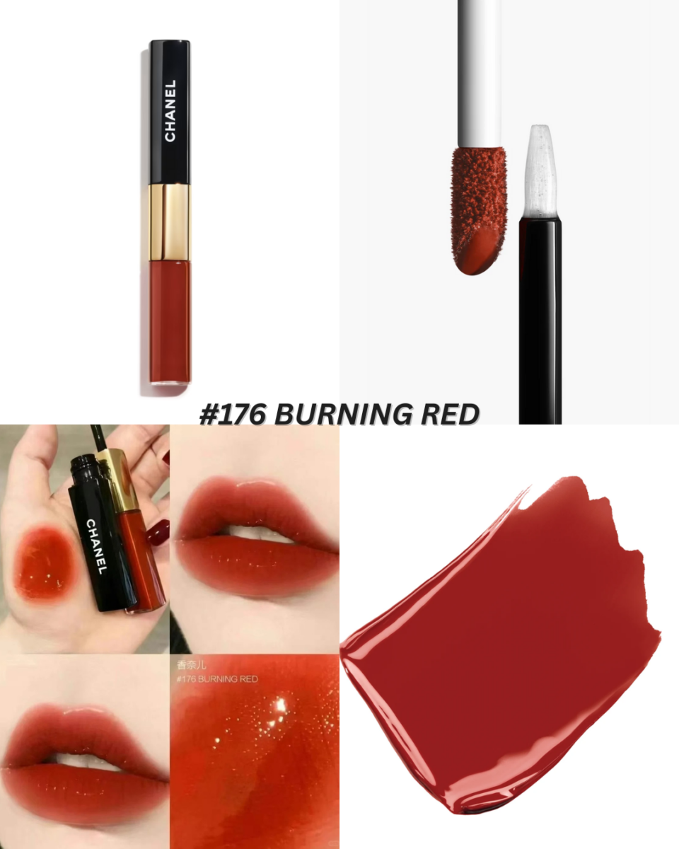 香奈儿双头唇釉 #176（Burning Red）