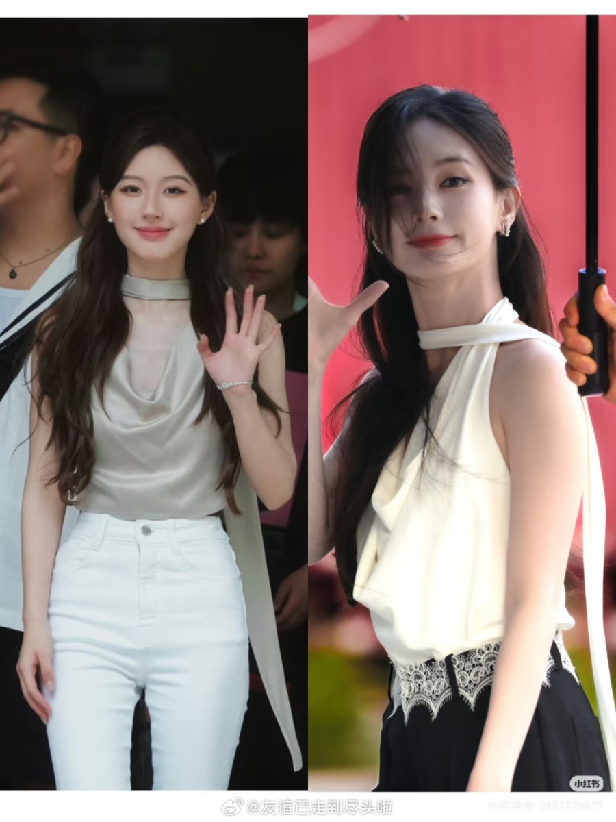 与赵露思的经典造型一比一还原。