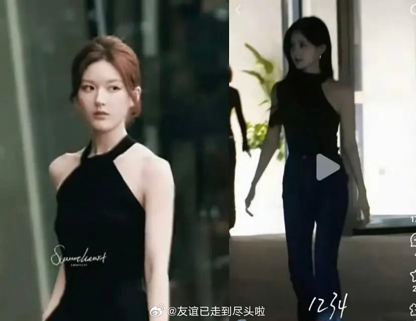 与赵露思的经典造型一比一还原。