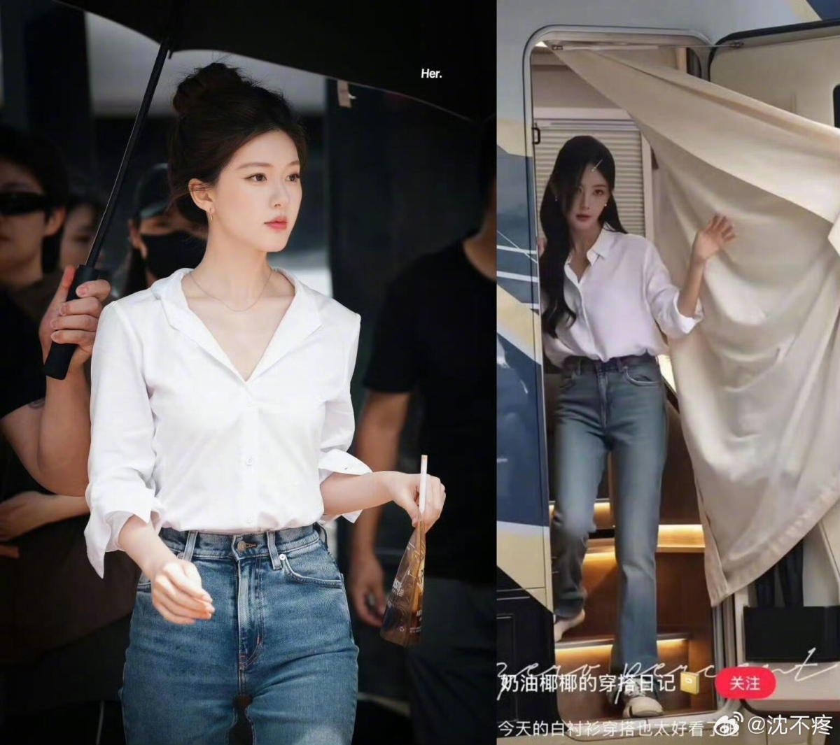 与赵露思的经典造型一比一还原。