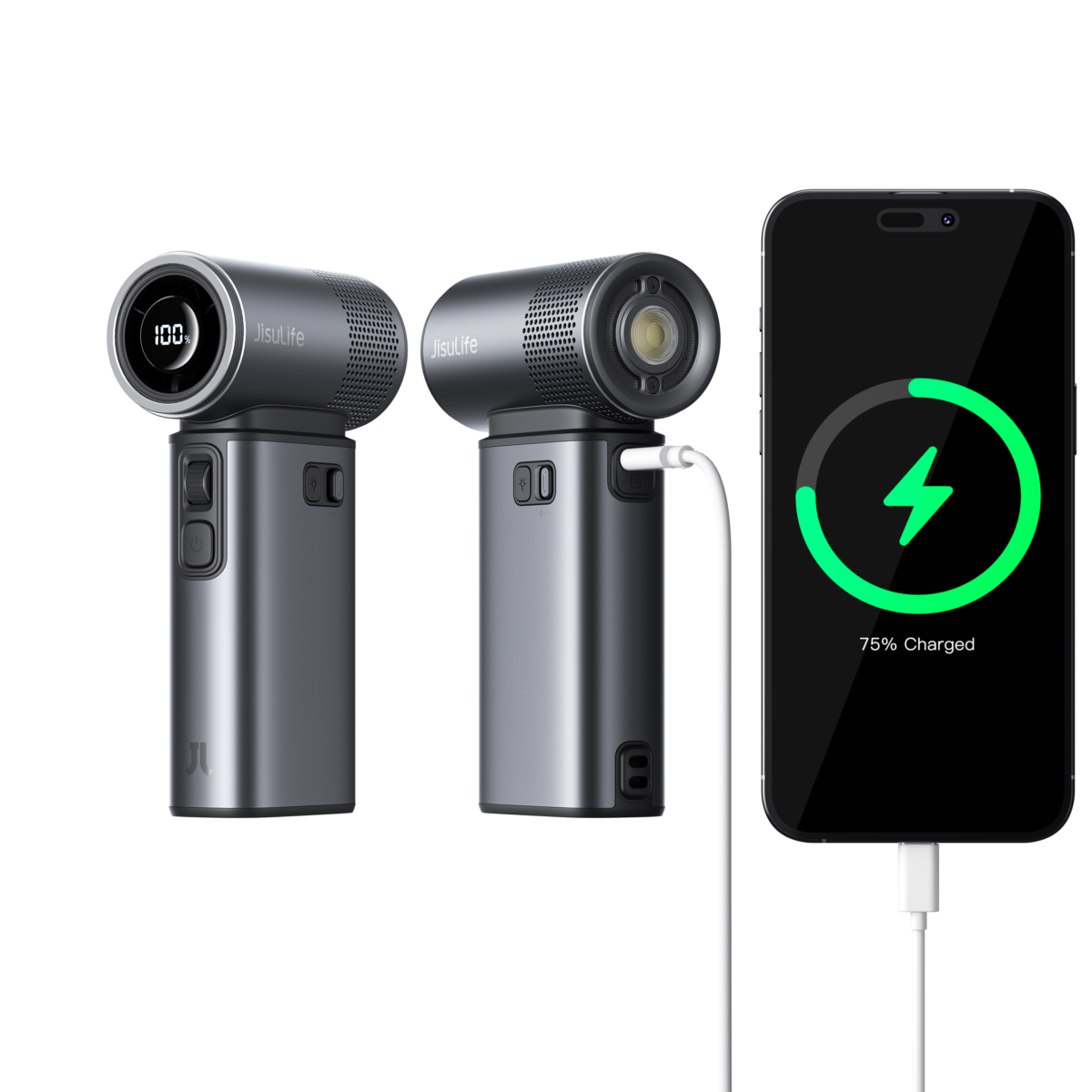 它还能充当 Power Bank 、手电筒