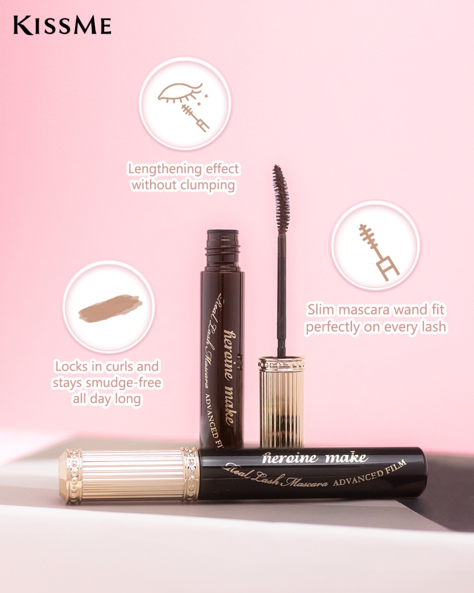 KISS ME Heroine Make Real Lash Mascara Advanced Film 01