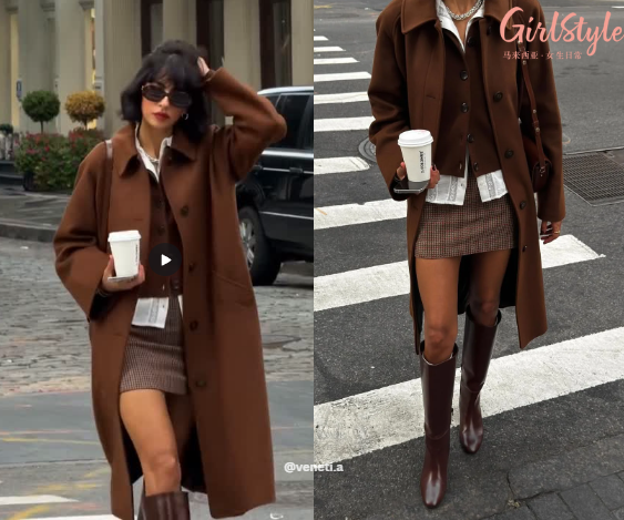 LOOK 6：纽约街头感大衣套装
