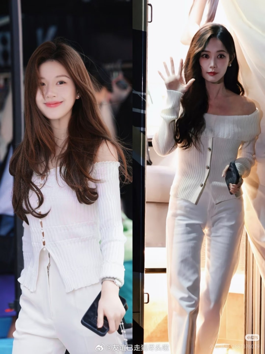 与赵露思的经典造型一比一还原。