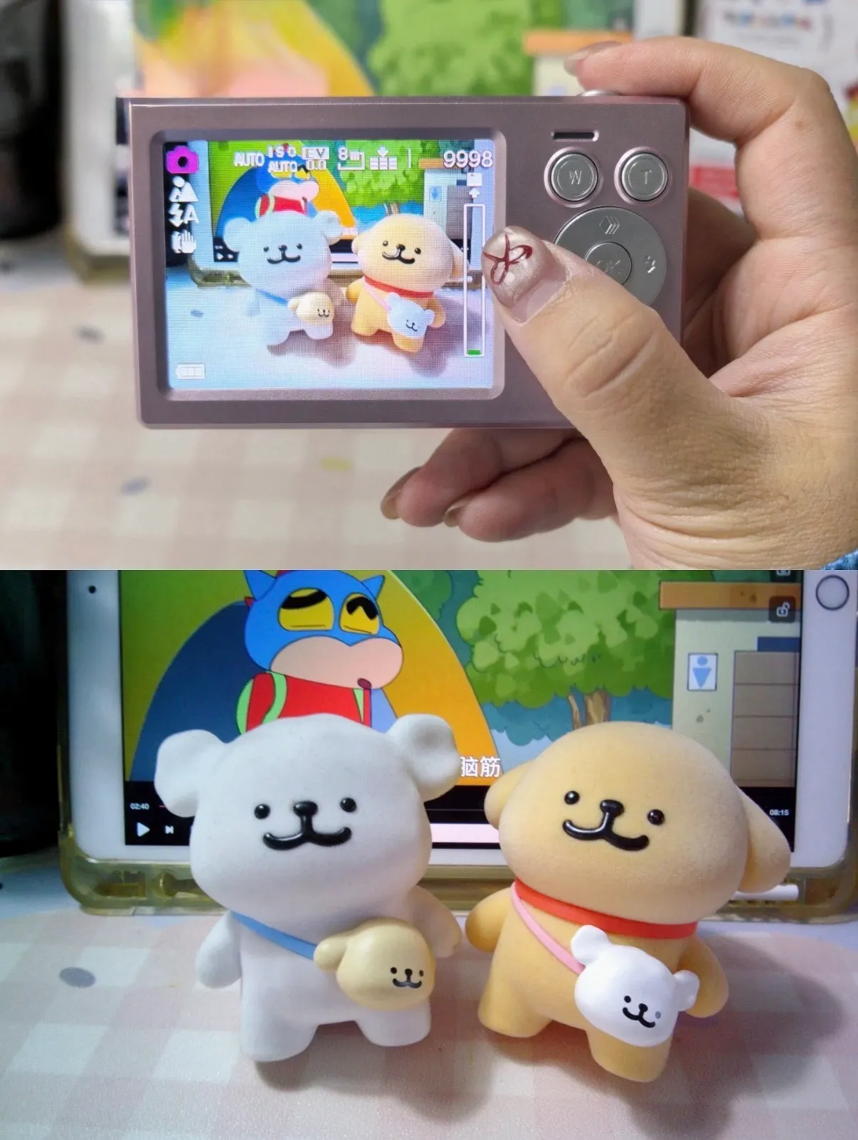 蜡笔小新双萤幕CCD相机