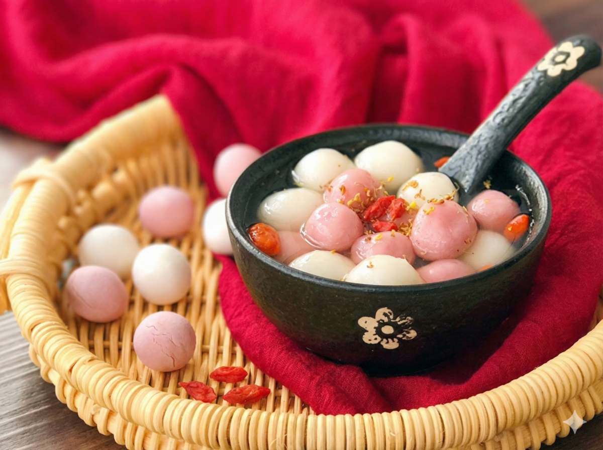 冬至吃汤圆寓意着“团圆”和“圆满”