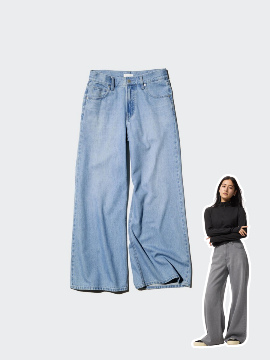 Uniqlo 必买神裤：Drapey Wide Flare Jeans (垂坠宽版喇叭牛仔裤)