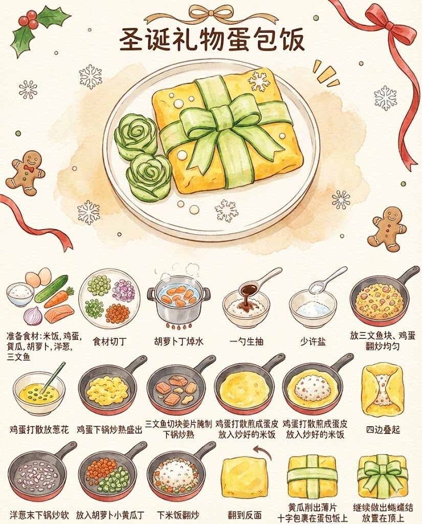 5.圣诞礼物蛋包饭