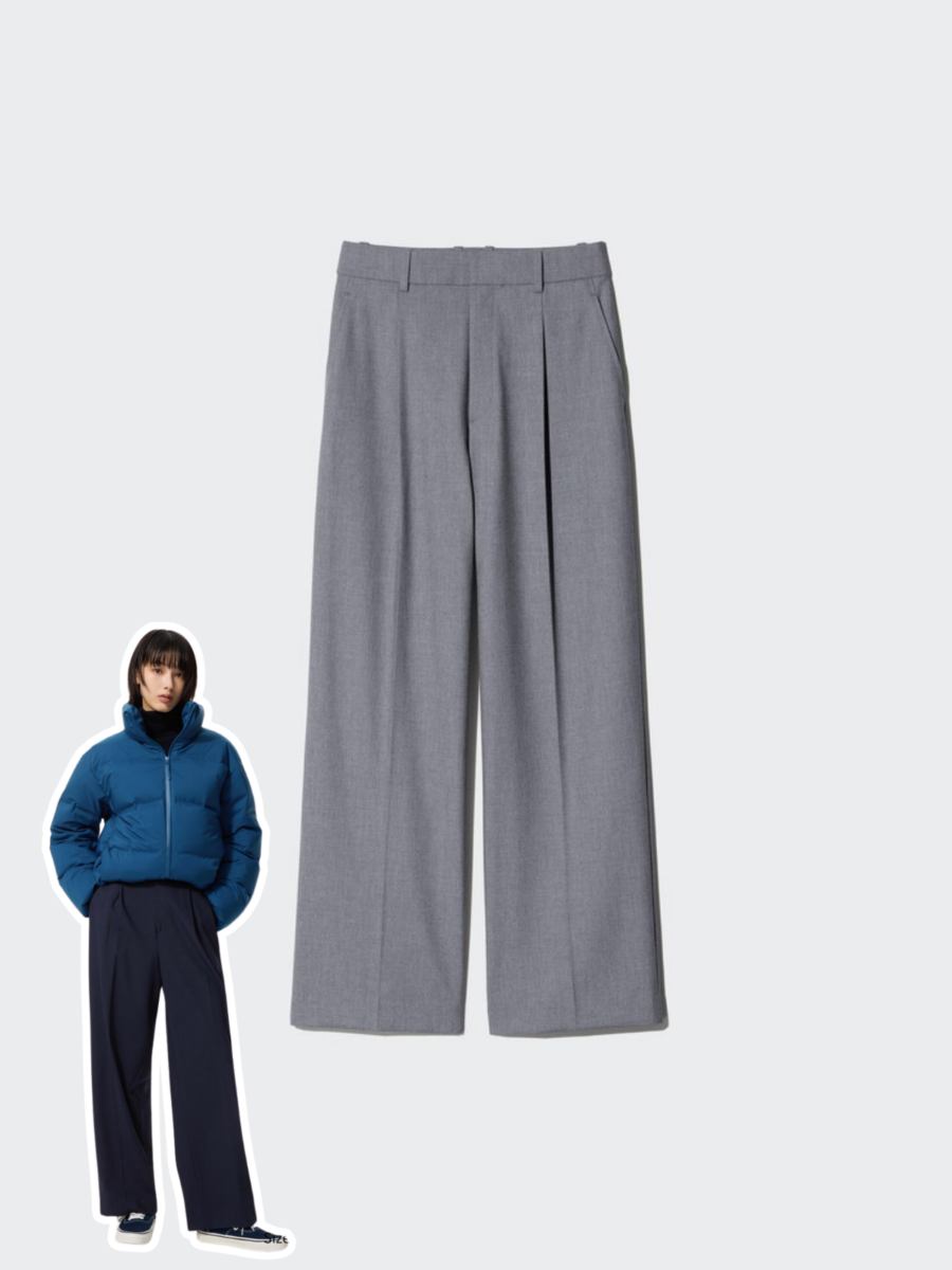 Uniqlo 必买神裤：Pleated Wide Pants (折褶宽裤)