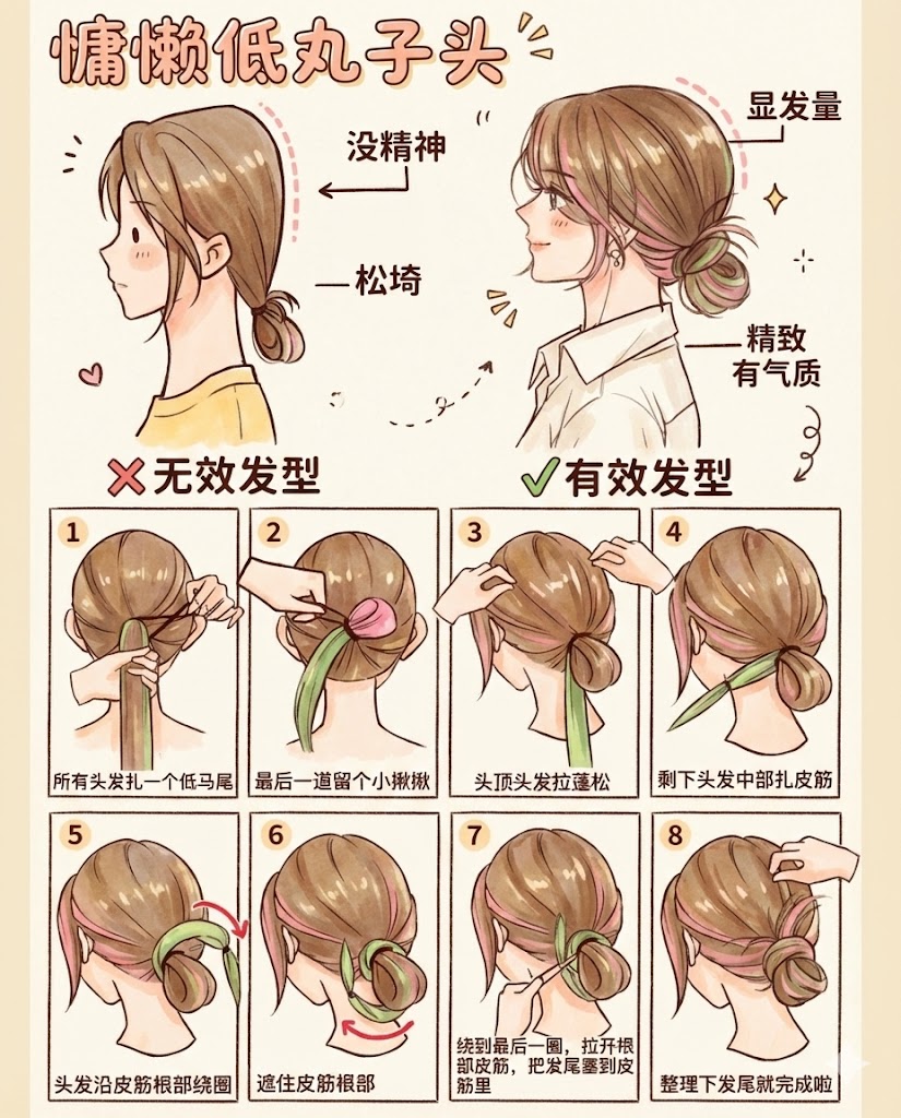 九、 超简单慵懒低丸子