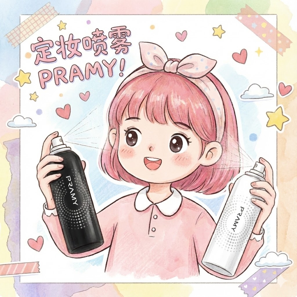PRAMY 【白加黑】定妆喷雾