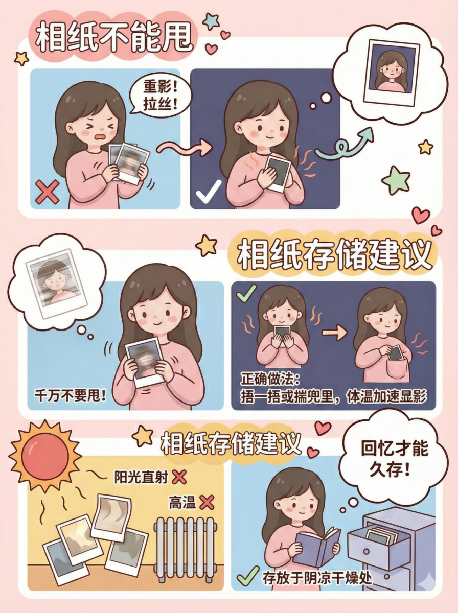 拍立得干货：4、显影的正确技巧