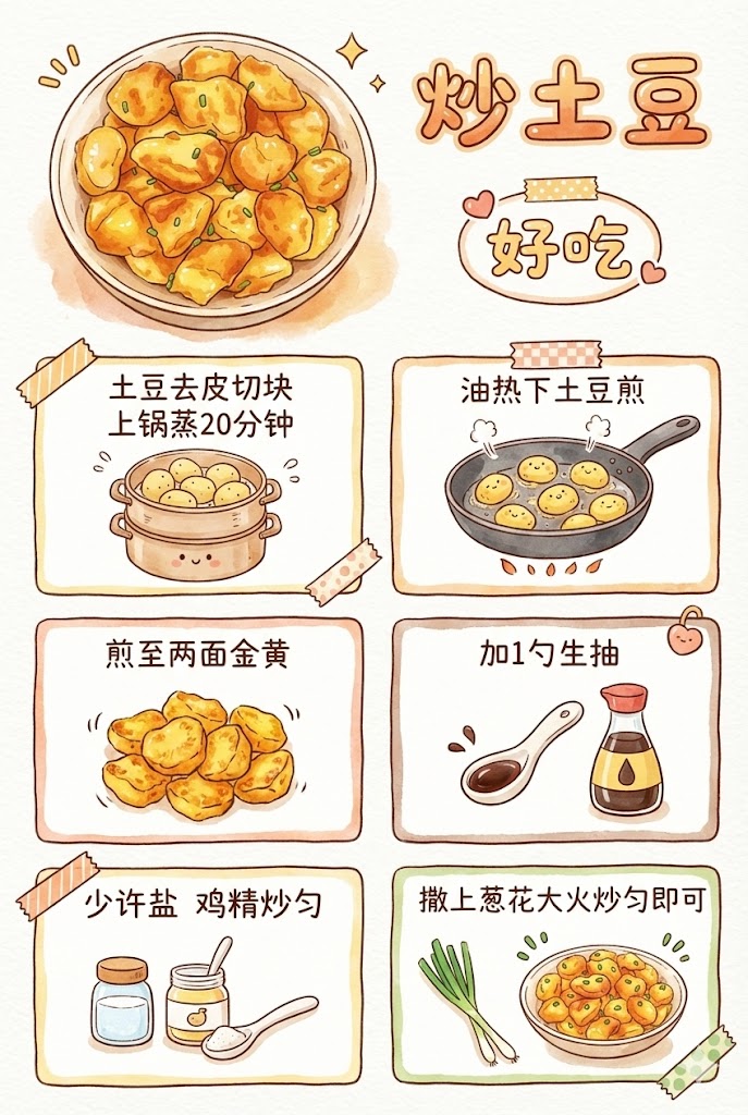 第十二道：简单粗暴！家常炒土豆