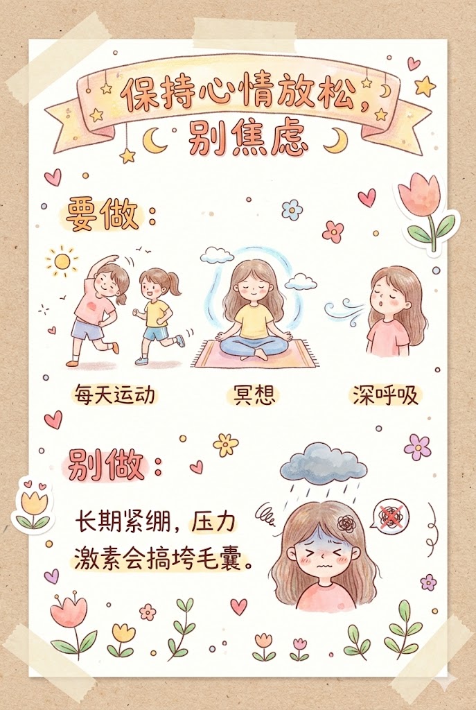 8.保持心情放松，别焦虑