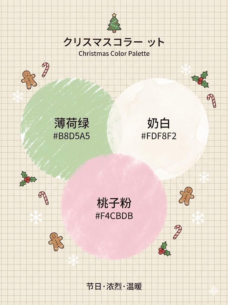 三、 糖果味圣诞：俏皮甜美的梦幻少女