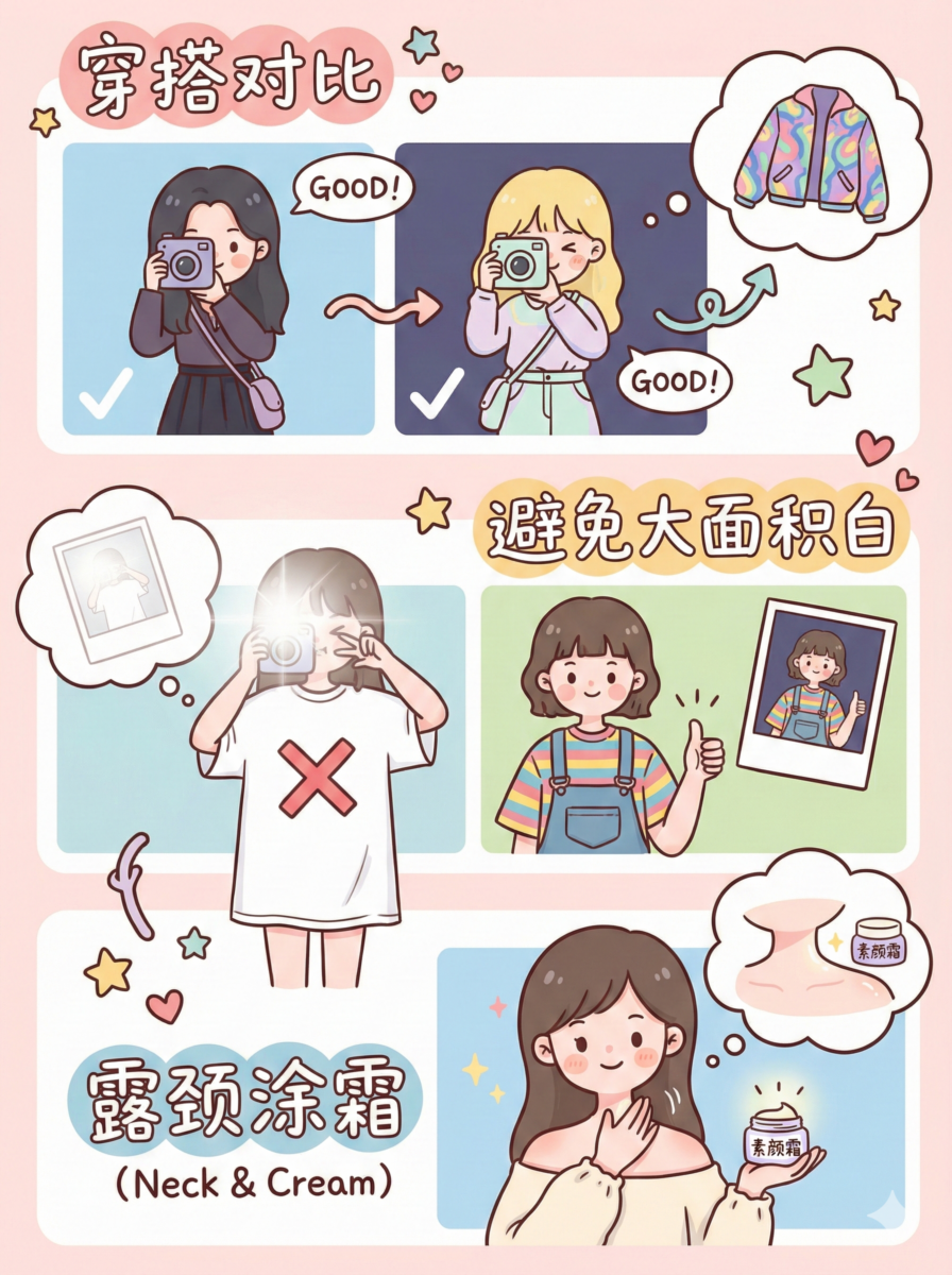 穿搭要把颜色拉开