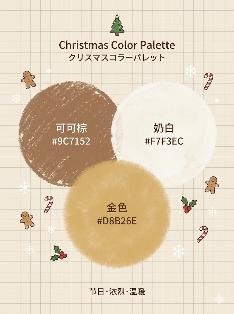 二、 金色温暖夜：复古高级的千金氛围