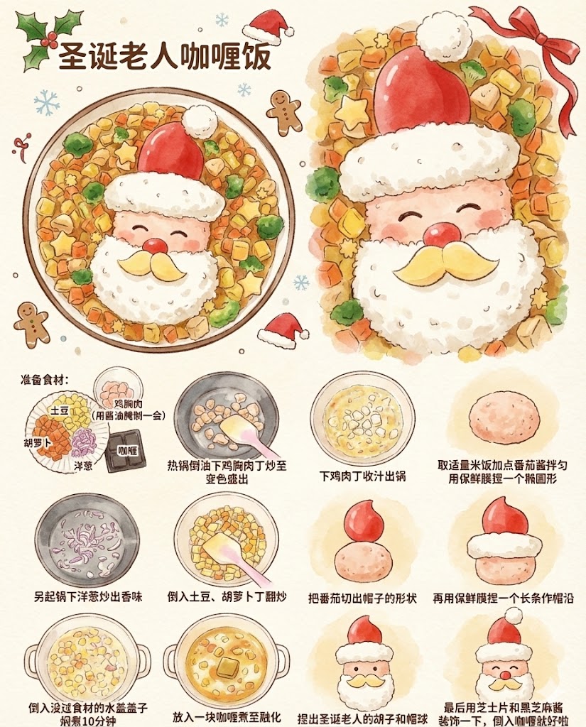 4.圣诞老人咖喱饭