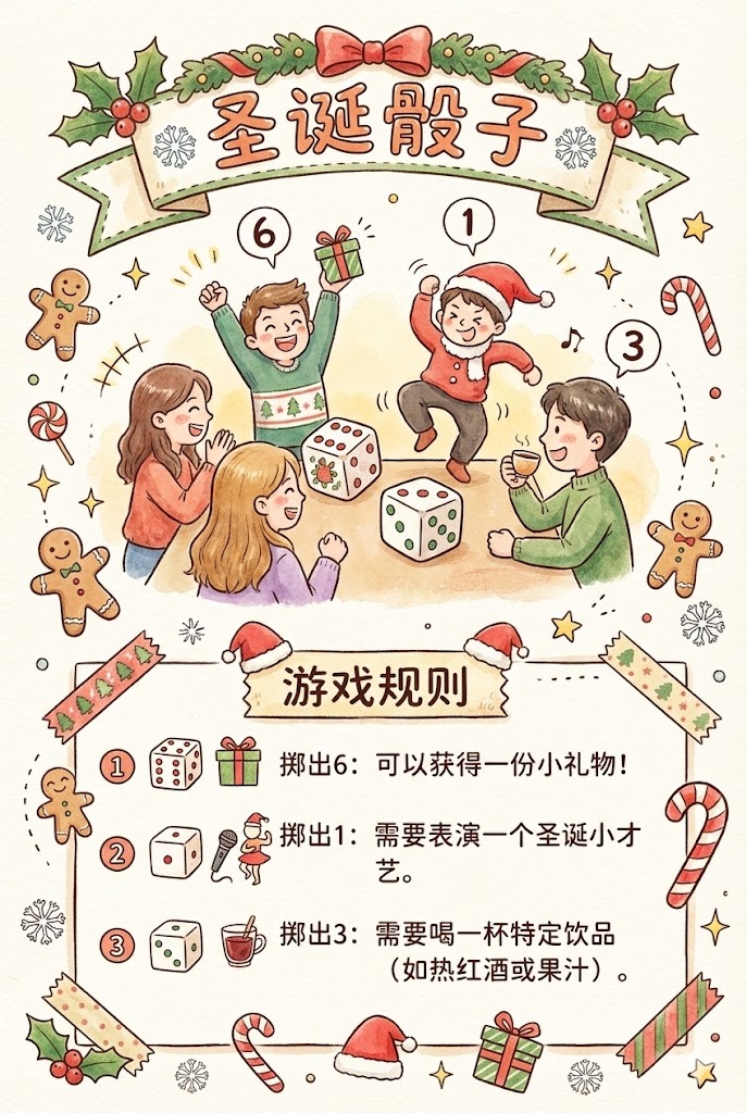 8. 圣诞骰子：运气与胆量的博弈