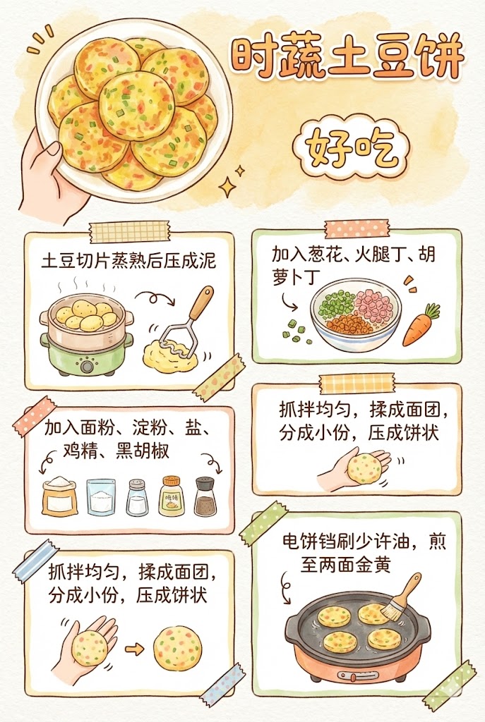 9.营养满分！时蔬土豆饼