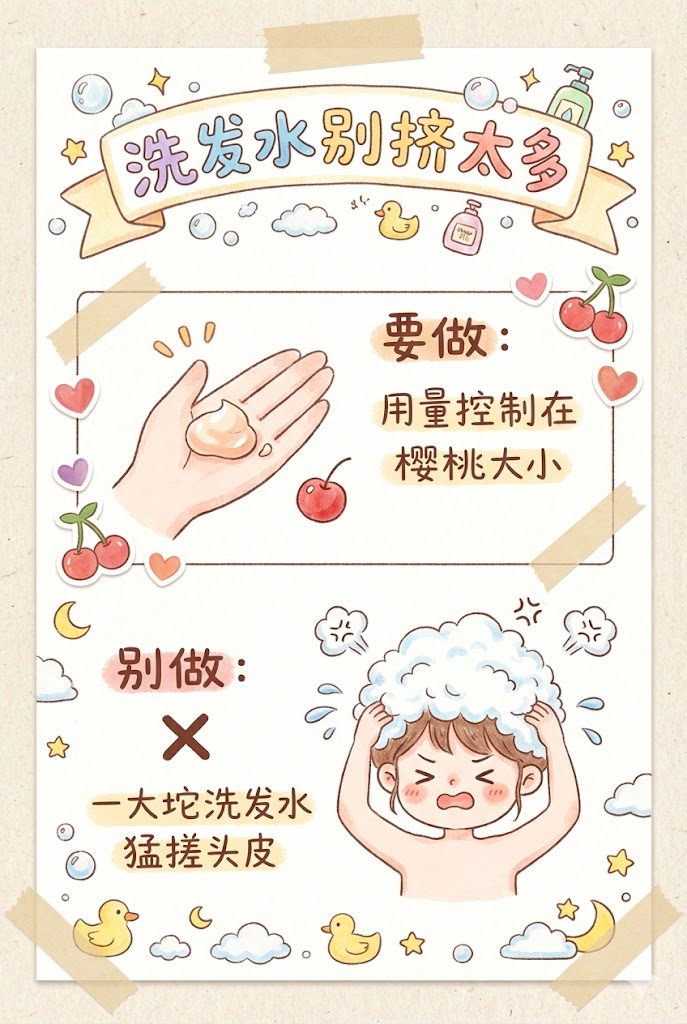 6.洗发水别挤太多