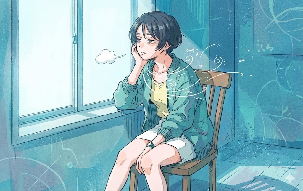 4. 不自觉叹气：呼吸变浅了