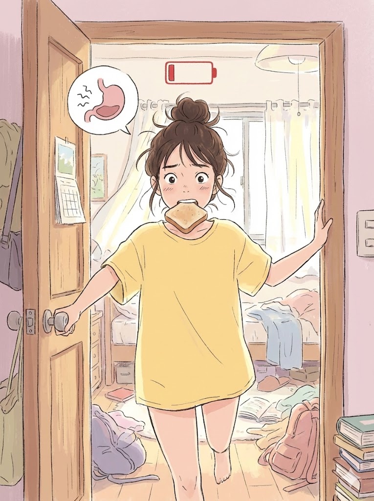 8. 睡过头不吃早餐