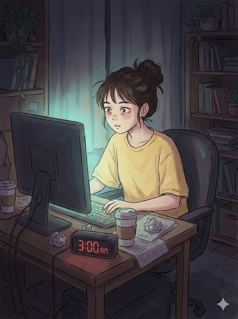 7. 长期熬夜、睡眠不足