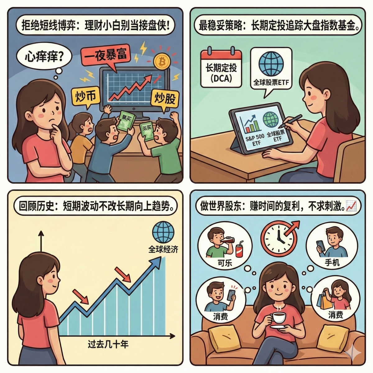 拒绝短线博弈，坚持指数化投资