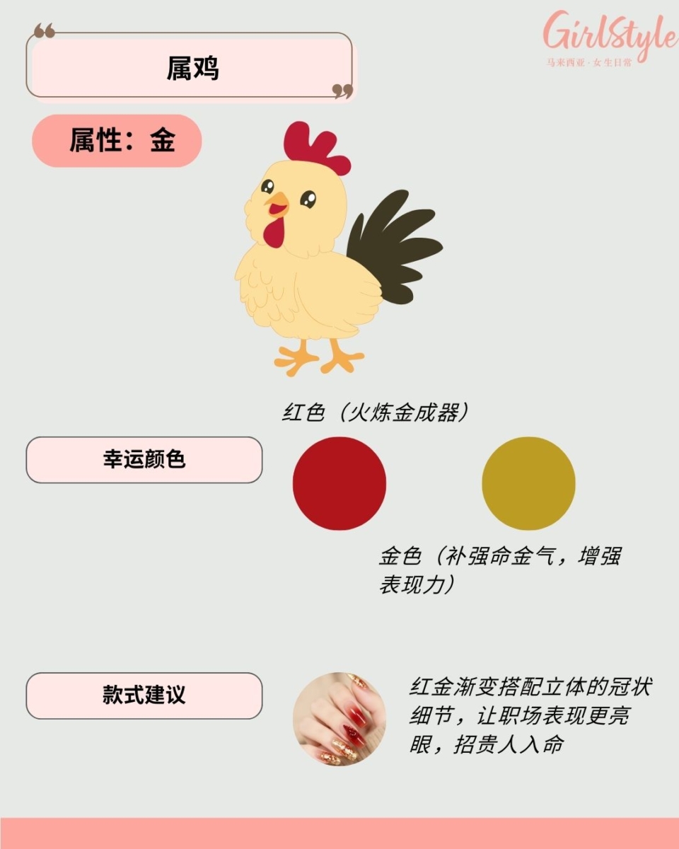 🐔 属鸡美甲建议