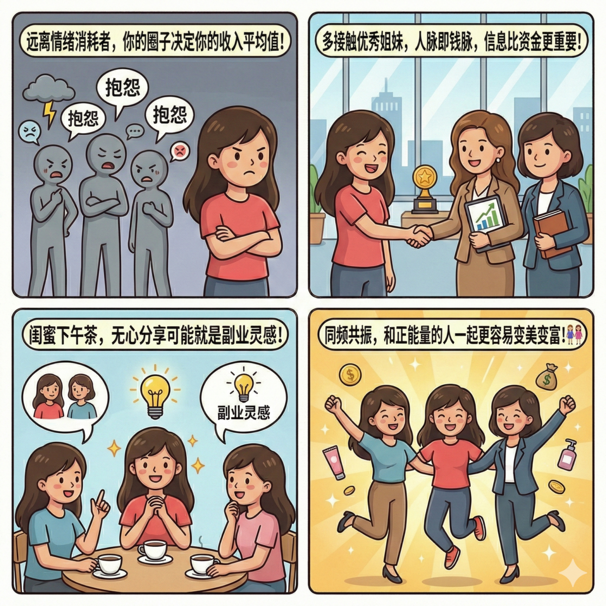 建立高质量的「成长型」朋友圈